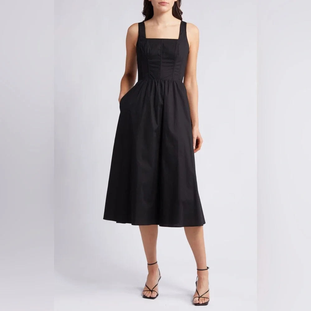 Chealsea28 Sleeveless Corset Bodice Dress - Picture 1 of 14
